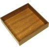 Boîte de rangement bois avec poignée Fineline 236 x 236 x 49 mm finition chêne clair