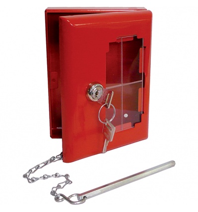 Boîte pour clés de secours avec marteau 160 x 120 x 45 mm