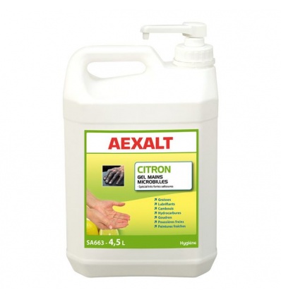 Gel mains microbilles Aexalt citron SA663