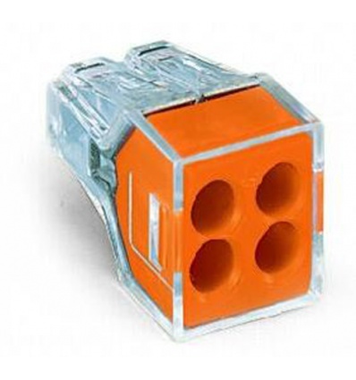 Bornes pour boîtes de dérivation Wago H 131 mm avec boîtier transparent nouveau modèle 773104