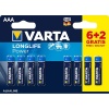 Pack piles Varta LONGLIFE AAAL03 6 2 gratuites