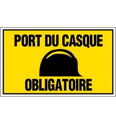 Panneau Novap Port du casque obligatoire 4160436