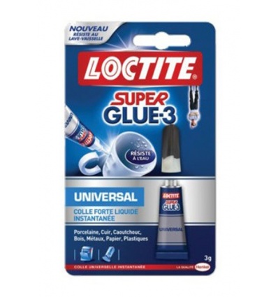 Colle liquide Loctite Super glue3 Universal