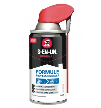 Lubrifiant WD40 3 EN 1 double spray - 250ml