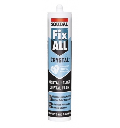 Masticcolle polymère hybride Soudal Fix All Crystal