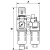 Filtre régulateur pneumatique Prevost ALTO 1 KTB SM1