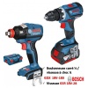 Pack de 2 outils 18V Bosch GSR18V28GDX180 2 batteries 4 Ah chargeur coffret LBOXX