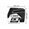 Laser points et lignes Bosch GCL 250 CG batterie 20 Ah chargeur LBOXX support RM 2