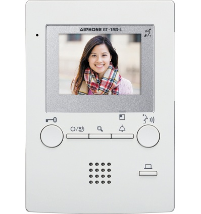 Moniteur mains libres avec boucle magnétique, écran 3,5" - Aiphone - GT1M3L