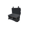 Valise trolley étanche et antichoc IP67 mousse prédécoupée noir ext 530x355x180 int 510x292x178mm