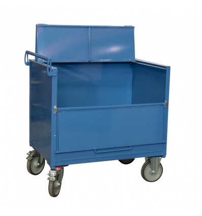 Chariot FIMM 500 kg 1000 x 700 mm conteneur tôle avec toit
