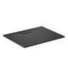 Receveur rectangulaire acrylique ultrafin 25 cm Ultra Flat New Noir Mat 120x70cm