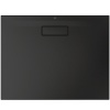 Receveur rectangulaire acrylique ultrafin 25 cm Ultra Flat New Noir Mat 120x70cm
