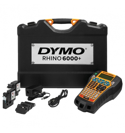 KIT Rhino 6000 pour étiquettes jusquà 24mm connectable PC coupeuse assistée rechargeable avec mallette de transport