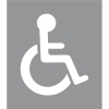 Pochoirs PMR pour marquage parkings 1x120m Handicapé