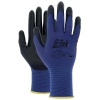 Gant tricoté nylon bleu jauge 18 enduction polyuréthane noir Screen Touch 33E118 Taille 9