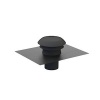 Chapeau de toiture plastique design D raccordement 150160 mm couleur ardoise