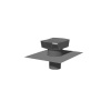 Chapeau de toiture plastique CT 125P - 125 mm - Ardoise Unelvent 873999