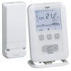 Kit thermostat ambiance programmable digital radio chauffe eau chaude 7j avec récepteur mural à piles Hager EK560
