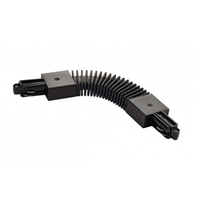 Connecteur flexible pour rail 1 allumage 230V, noir