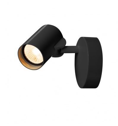 HELIA LED Simple, applique plafonnier, noir, LED 11W 3000K, 35°
