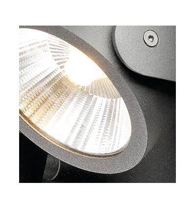 KALU LED 2 applique plafonnier, noir, LED 34W, 3000K, 60°